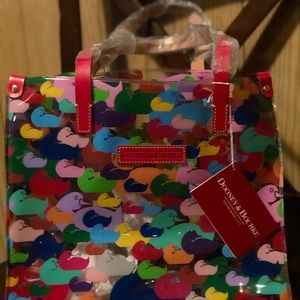 Clear multi colored Dooney lunch bag!!!